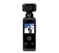 Hanabitx Caméra d'action de poche 4K avec écran LCD HD rotatif à 270° Wifi Mini caméra de sport avec étui étanche pour voyager sans carte