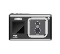 Hanabitx Caméra Numérique avec Automatique 2,88 Pouces 4K 50MP Zoom Optique Caméscope Photographie Cadeaux pour étudiants-Noir Durable Installation facile