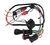 Hanabitx Kit de Fils et de Commutateurs Modifiés de Bricolage de Voiture Électrique pour Enfants, Voiture Électrique pour Enfants 4WD Ride sur des Pièces de Accessoires Ligne Unique