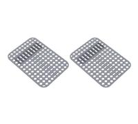 Hanabitx Lot de 2 tapis de protection en silicone pour fond de cuisine, en acier inoxydable