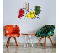 Hanah Home Accessoire mural décoratif élégant en métal, 71 x 52 cm, métal durable de 1,20 mm et bois de 3 mm, parfait pour la décoration moderne et l'art mural unique