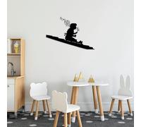 Hanah Home Accessoire mural décoratif élégant en métal noir, 47 x 70 cm, 100% métal, épaisseur 1,5 mm, montage mural facile, parfait pour la décoration moderne