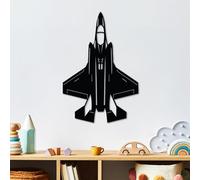 Hanah Home Accessoire mural décoratif élégant en métal noir, 60 x 41 cm, 100% métal, épaisseur 1,5 mm, design léger et élégant pour la décoration intérieure