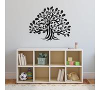 Hanah Home Accessoire mural décoratif élégant en métal noir, 70 x 57 cm, 100% métal (1,5 mm), montage mural, parfait pour la décoration d'intérieur moderne