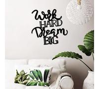 Hanah Home Accessoire mural décoratif en métal noir élégant, 53 x 52 cm, 100% métal, 1,5 mm d'épaisseur, léger 0,80 kg, parfait pour la décoration d'intérieur moderne