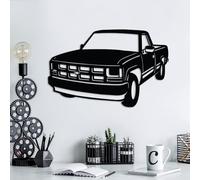 Hanah Home Accessoire mural décoratif en métal noir élégant, 60 x 39 cm, 100% métal, 1,5 mm d'épaisseur, parfait pour la décoration d'intérieur moderne et les espaces de bureau