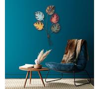 Hanah Home Accessoire mural décoratif en métal peint à la main, 67 x 100 x 4 cm, 100% métal, variations de couleurs uniques, parfait pour la décoration intérieure et les amateurs d'art