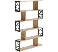 Hanah Home - Bibliothèque en aggloméré et métal Francis Modèle 1 Beige