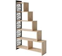 Hanah Home - Bibliothèque en aggloméré et métal Francis Modèle 3 Beige