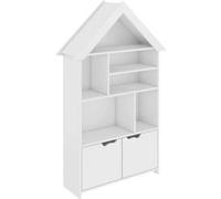 Hanah Home - Bibliothèque en aggloméré Masal Blanc G