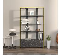 Hanah Home Bookshelf, Black Marble, Taille Unique