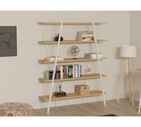 Hanah Home Bookshelf, Blanc Saphir, Taille Unique