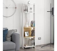 Hanah Home Bookshelf, Chêne Blanc, Taille Unique