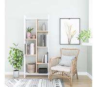 Hanah Home Bookshelf, Chêne Blanc, Taille Unique