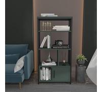 Hanah Home Bookshelf, Noir/Vert, Taille Unique
