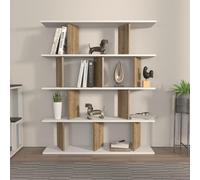 Hanah Home Bookshelf, Noyer Blanc, Taille Unique