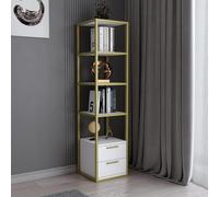 Hanah Home Bookshelf, Or Blanc, Taille Unique