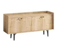 Buffet - NAVI - 4 portes - 150 x 80 x 40 cm - Chêne Saphir