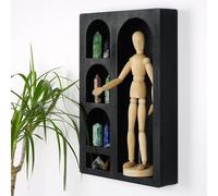 Hanah Home CRY004, Bois Massif, Noir, Taille Unique