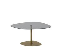 Hanah Home Dark Grey, Soho, Verre trempé, Gris foncé et doré, Taille Unique
