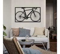 Hanah Home Élégant accessoire mural décoratif en métal, noir, 55 x 95 cm, 100% acier, 1,5 mm d'épaisseur, léger 2,6 kg, parfait pour la décoration d'intérieur moderne