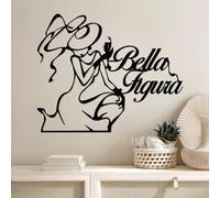 Hanah Home Élégant accessoire mural décoratif en métal, noir, 56 x 46 cm, 100% métal, 1,5 mm d'épaisseur, design léger et moderne pour décoration d'intérieur