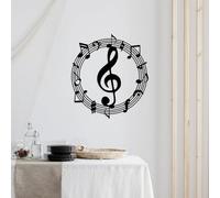 Hanah Home Élégant accessoire mural décoratif en métal, noir, 63 x 70 cm, 100% métal, 1,5 mm d'épaisseur, léger et facile à accrocher, parfait pour la décoration d'intérieur moderne
