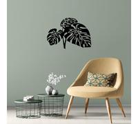 Hanah Home Élégant accessoire mural décoratif en métal, noir, 70 x 49 cm, 100% métal (1,5 mm d'épaisseur), montage mural facile, parfait pour la décoration d'intérieur moderne