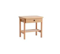 Hanah Home Elegant Nightstand with Wooden Legs, 55 x 55 x 45 cm | 100% MDF, Finition Naturelle et Bois | Parfait pour Les Chambres à Coucher et Les espaces de Vie Modernes