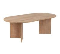 Table basse ovale en aggloméré coloris chêne saphir L119 cm - IRIS