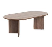 Hanah Home Élégante Table à café en Noyer, 119 x 60 x 39,8 cm, 100% mélamine, épaisseur 18 mm, Parfaite pour Les Salons Modernes et Les espaces