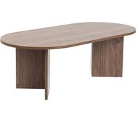 Hanah Home Élégante Table à café en Noyer, 119 x 60 x 39,8 cm, 100% mélamine, épaisseur 18 mm, Parfaite pour Les Salons Modernes et Les espaces