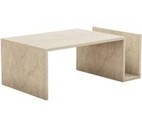 Table Basse L86,8 Cm - Effet Travertin
