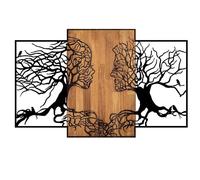 Hanah Home Emob - Wallity - Accessoire mural décoratif en bois et métal
