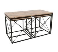 Hanah Home Ensemble de Table Basse, Planche à découper 100% mélamine, Taille Unique