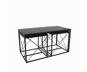 Hanah Home Ensemble de Table Basse, Planche à découper 100% mélamine, Taille Unique