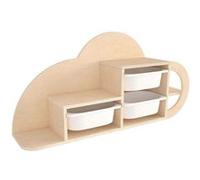 Hanah Home - Etagère murale 3 tiroirs Cloud Marron G