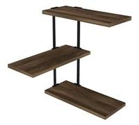 Hanah Home - Etagère murale d'angle Frisbi Marron G