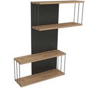 Hanah Home - Etagère murale en aggloméré Destan Anthracite G