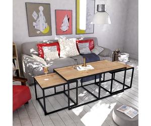 Hanah Home Gigante, mélamine, Noir chêne, Taille Unique