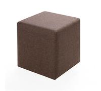Hanah Home, Kare- BLC1461, Marron, Pouf, Cadre : Hêtre / MDF