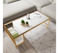 Hanah Home Moderne L766, mélamine, Or Blanc, Taille Unique