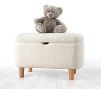 Hanah Home, Moouv 3330 - White, Tabourets & banquettes, Pouf, blanc, polyester, 61 x 40 x 37 x cm