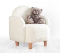 Hanah Home, Moylo- FLF1116, Blanc, Chaises de bistrot, 100% Fourrure artificielle