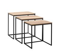 Hanah Home Nesting Table (3 pièces), Planche à découper 100% mélamine, Taille Unique