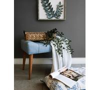 Hanah Home, New- ZEN1338, Indigo,Bleu, Pouf classique, Cadre : Bois solide