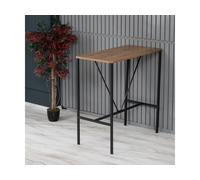 Hanah Home, Nordic, Table de bar, 100 % PANNEAUX DE SPANCE MELAMINÉS, noyer, 90 x 45 x 92 cm