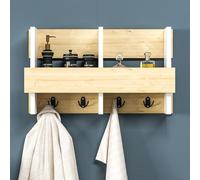 Hanah Home Support mural moderne, chêne saphir et blanc, 60 x 35 x 15,6 cm | 100% mélamine, épaisseur 18 mm | Poids maximum 11 lb, design élégant et fonctionnel