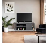 Hanah Home Support TV, mélamine, Anthracite/Noir, Taille Unique