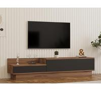 Hanah Home Support TV, mélamine, Atlantic Pin Anthracite, Taille Unique